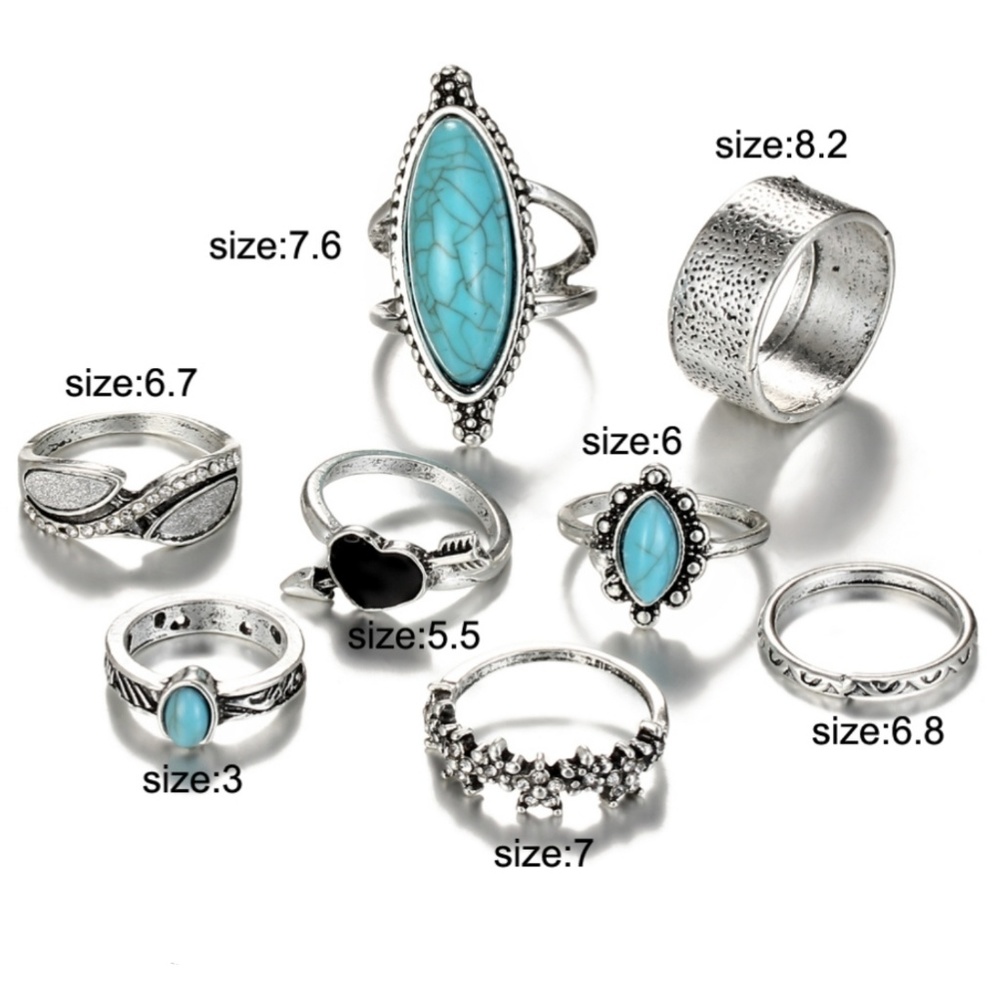 🐚🦈Boho ring set🌴🐚 - Picture 3 of 3